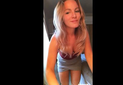Blonde in sexy lingerie masturbates with vibrating toy <!-- width=