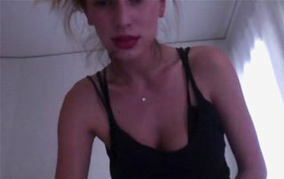 American model and actress Dylan Penn rubbing pussy <!-- width=