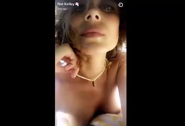 Actress Nathalie Kelley sunbathing nude on snapchat <!-- width=