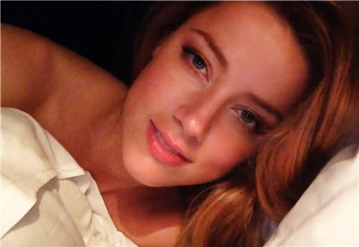 Actress Amber Heard selfshot her body