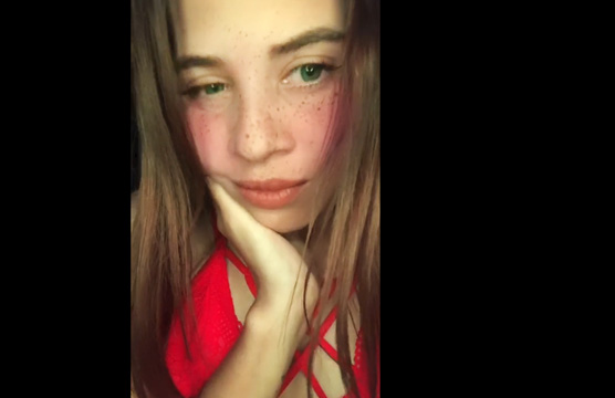 Young latina girl Leylibenitez4 with braces fingers pussy