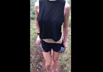 Flashing on hike