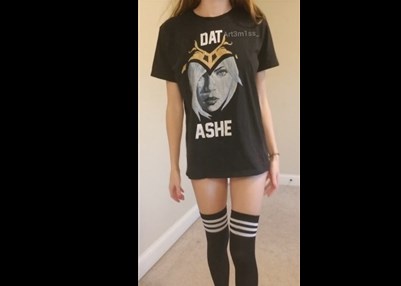 Stylish t-shirt and stockings