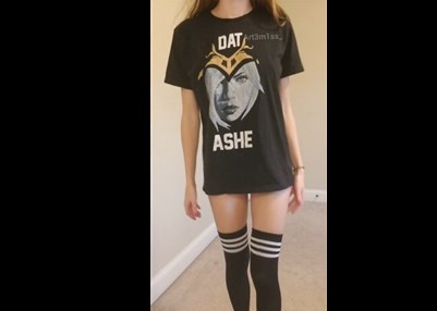 Stylish t-shirt and stockings