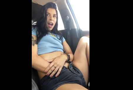 Babydoll kristina masturbation in the car until orgasm <!-- width=