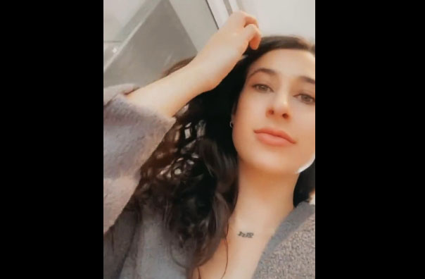 Dildo fucking in a public changing room