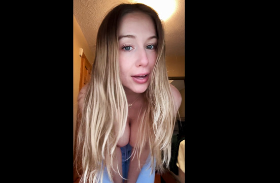 Risky undressing and masturbation when everyone is home <!-- width=