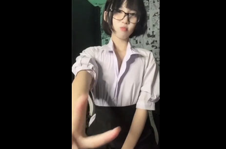 Thai college girl fingers pussy <!-- width=