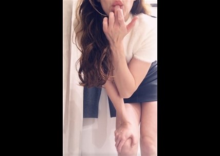 Reddit girl xRaeBasil shows fun in miniskirt <!-- width=