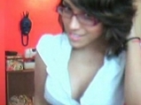 Gorgeous black girl on webcam