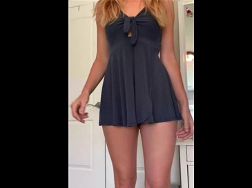 19yr old blonde babydoll undress her summer dress <!-- width=