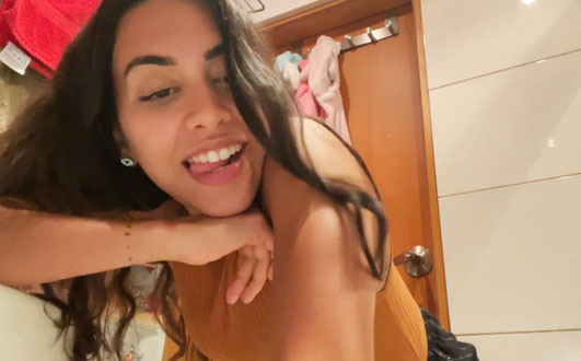 Orgasm in the shower at parents' house <!-- width=