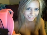 Blonde teen teasing on cam <!-- width=