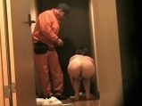 Asian exhibitionist naked at door <!-- width=
