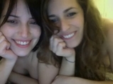 Two pretty college lesbians on webcam <!-- width=