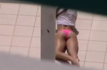 Voyeur video from hotel balcony